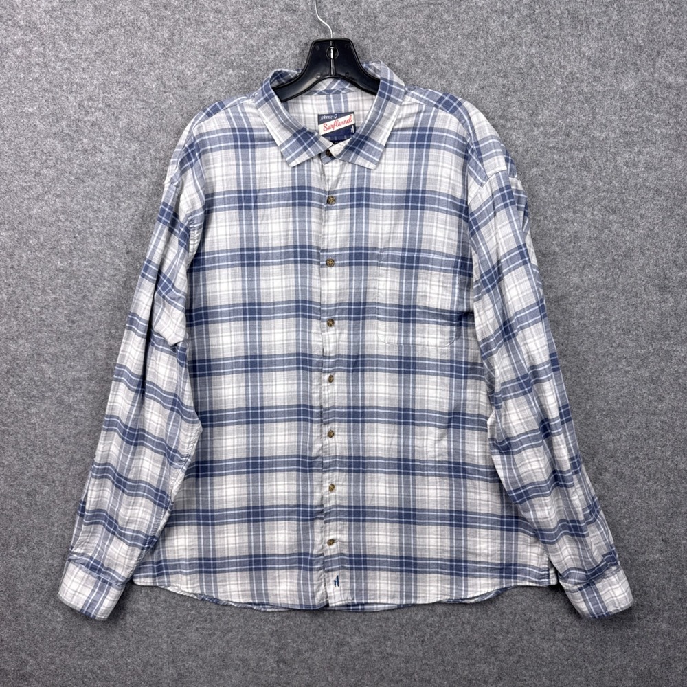 Johnnie-O Shirt Rory Surflannel XXL Check Plaid Cotton Stretch JMWL8020